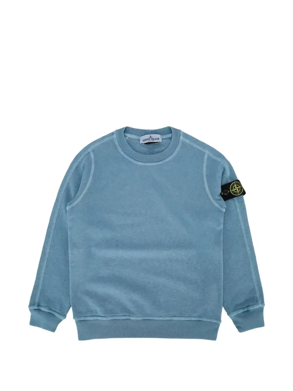 Толстовка с изображением компаса и значка Stone Island Junior, синий