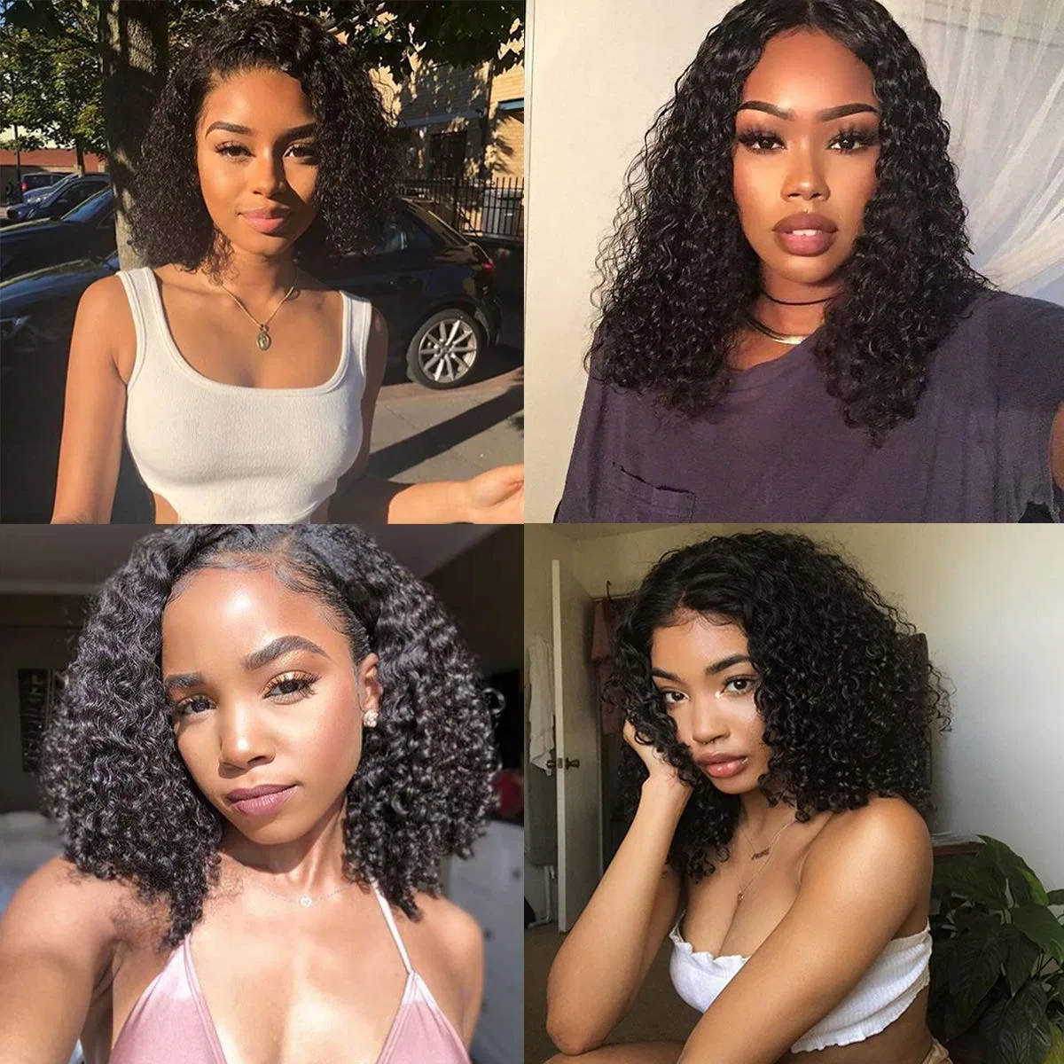 Комплект из 3 пучков бразильских натуральных волос Kinky Curly от BLISSHAIR Blisshair — фото 2