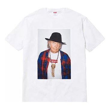 

Футболка ss15 neil young white character printing short sleeve Supreme, белый