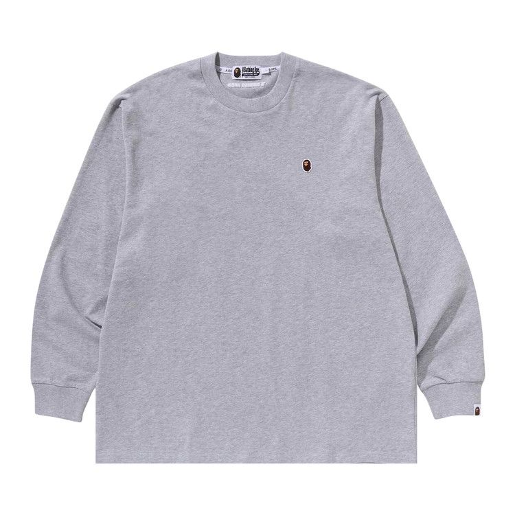 

Футболка BAPE Ape Head One Point Long-Sleeve Tee, Grey