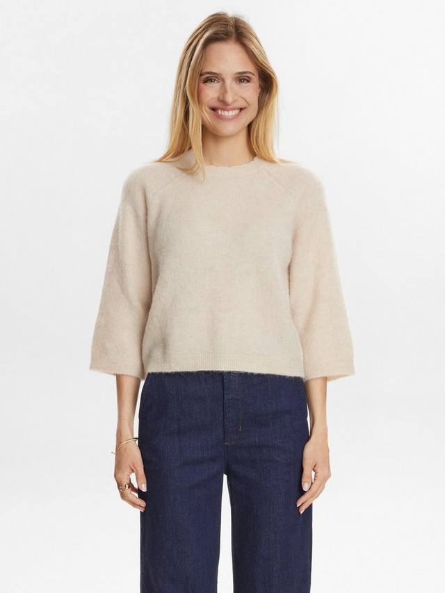 

Риетте свитер из шерсти Numph, Cream