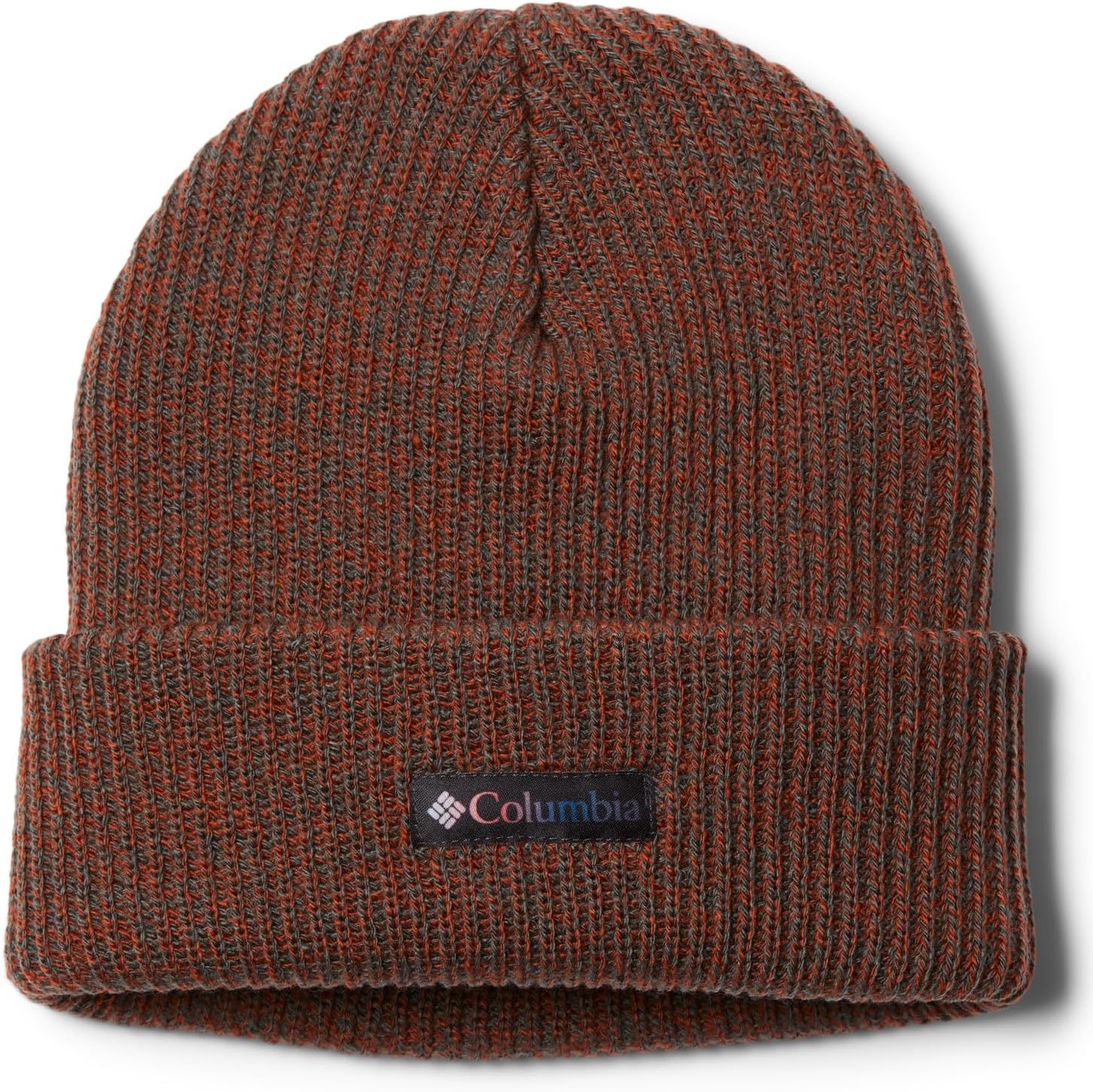 

Columbia Unisex-Adult Whirlibird Cuffed Beanie, Shark/Warp Red Marled