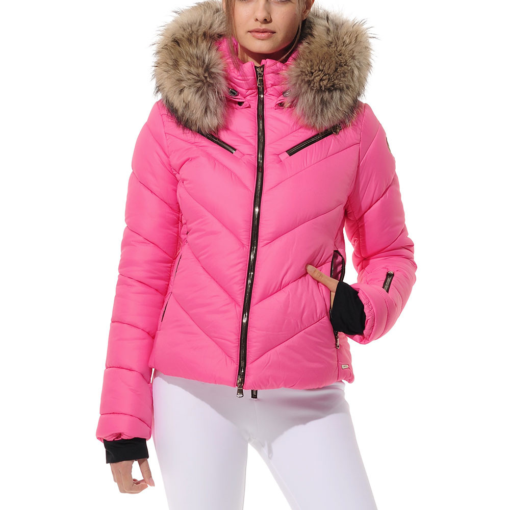 

Утепленная лыжная куртка MDC Phoebe с натуральным мехом (женская), Fuchsia
