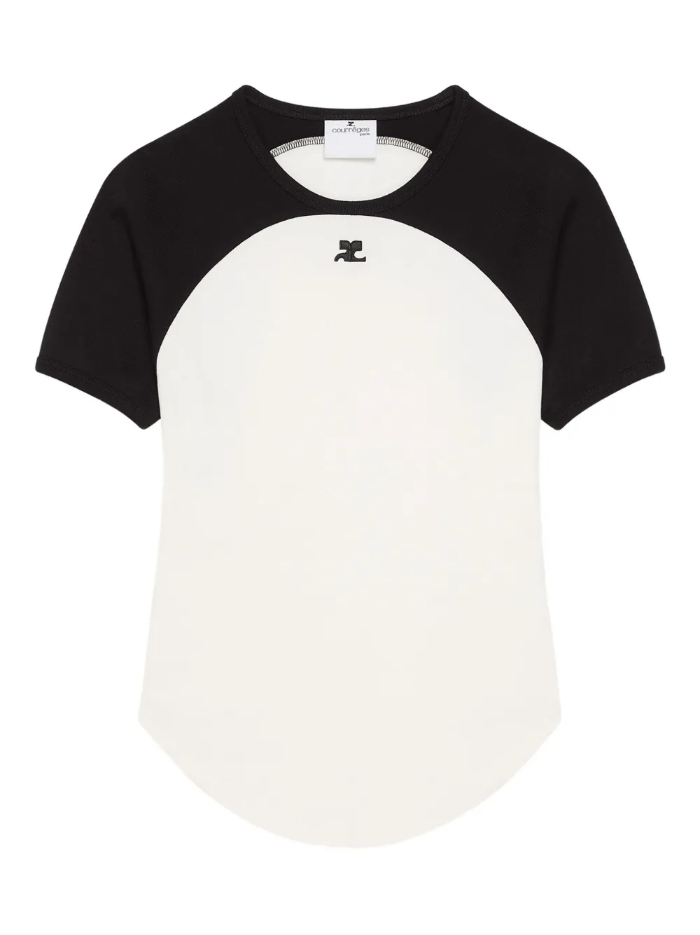 

Базовая футболка Courrèges, нейтральный