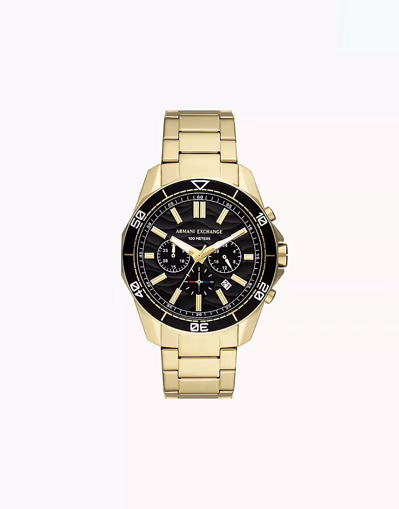 

Мужские часы-хронограф Armani Exchange, из нержавеющей стали золотистого оттенка, ax1958 в золоте