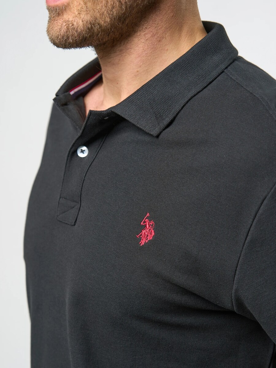 Рубашка на пуговицах классического кроя U.S. POLO ASSN. Alfred, черный — фото 3