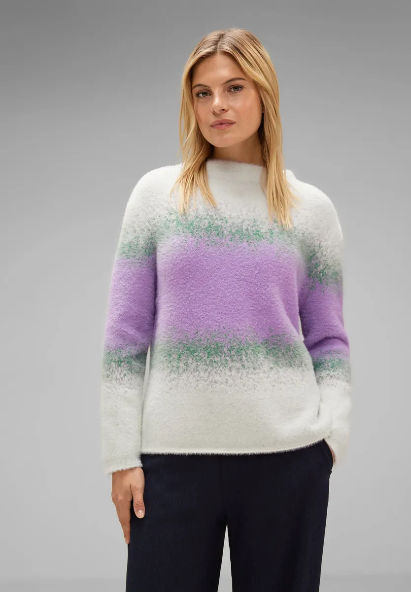 

Свитер STREET ONE с круглым вырезом, цвет Soft Pure Lilac