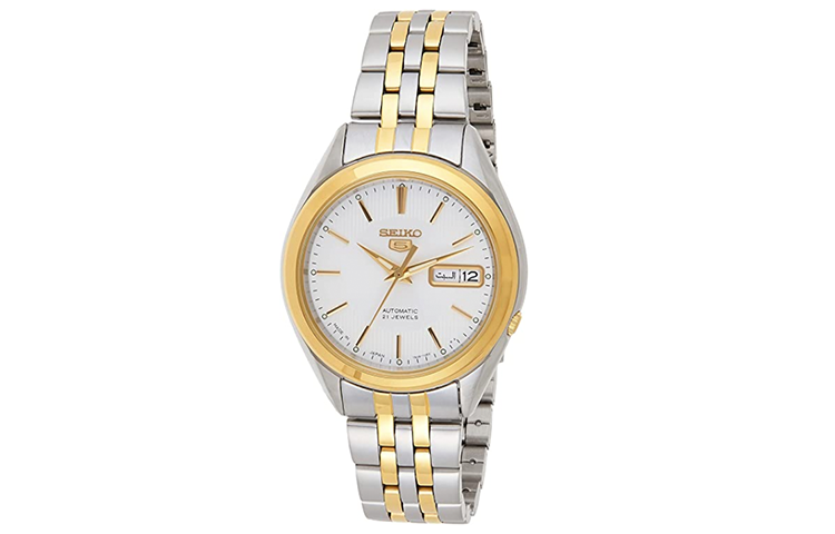 

SEIKO Часы 5 Collection Automatic Mechanical Movement Stainless Steel Strap Watch Men's Watch White Dial, White Dial