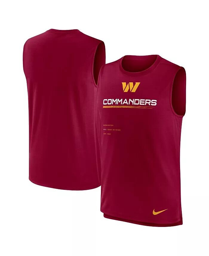 

Мужская бордовая майка Washington Commanders Muscle Trainer Nike