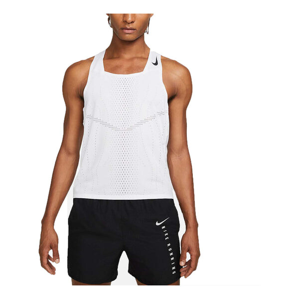 

Жилет dri-fit adv aeroswift racing vest 'white' Nike, белый