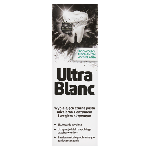 

Отбеливающая черная зубная паста с углем, 75 мл Ultrablanc