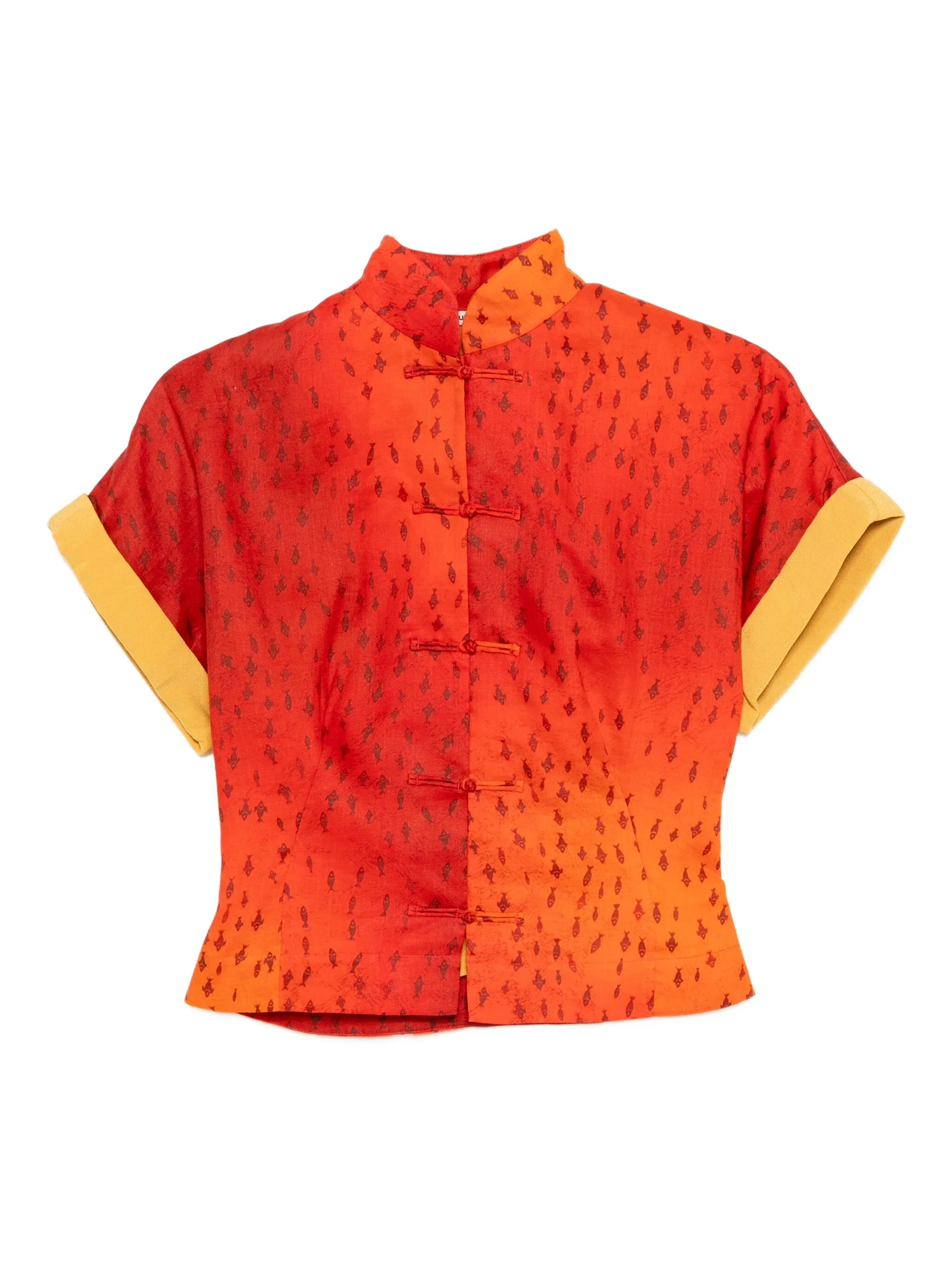 

Топ с графичным принтом Samuel Guì Yang, красный