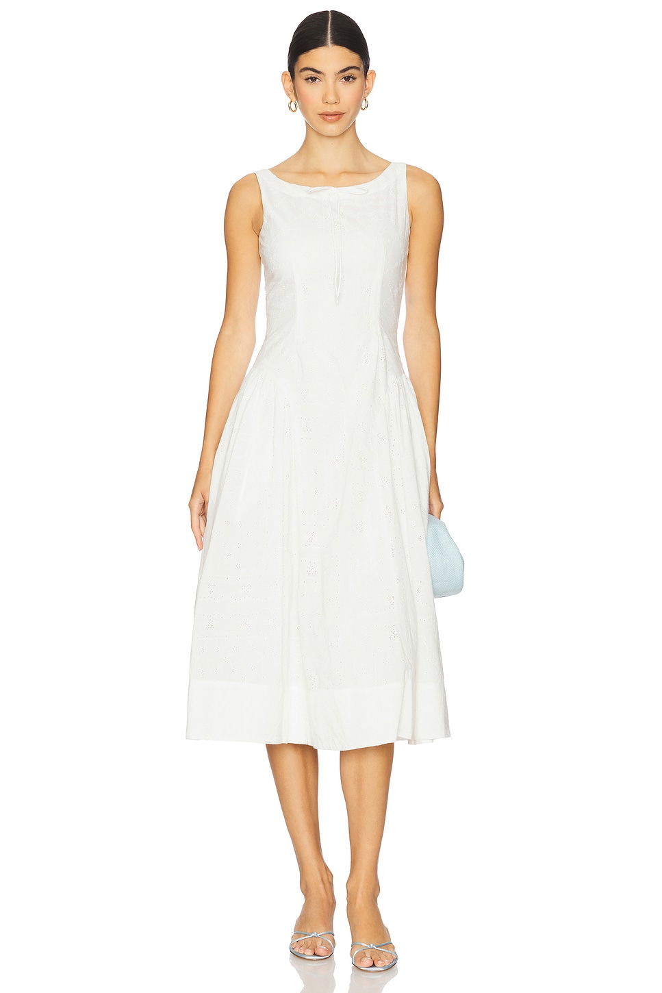 

Платье-миди в стиле платочка For Love & Lemons, white