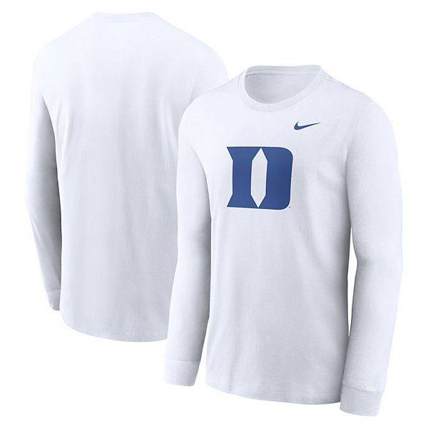 

Мужская белая футболка с длинным рукавом Duke Blue Devils Local Spirit Slogan Nike