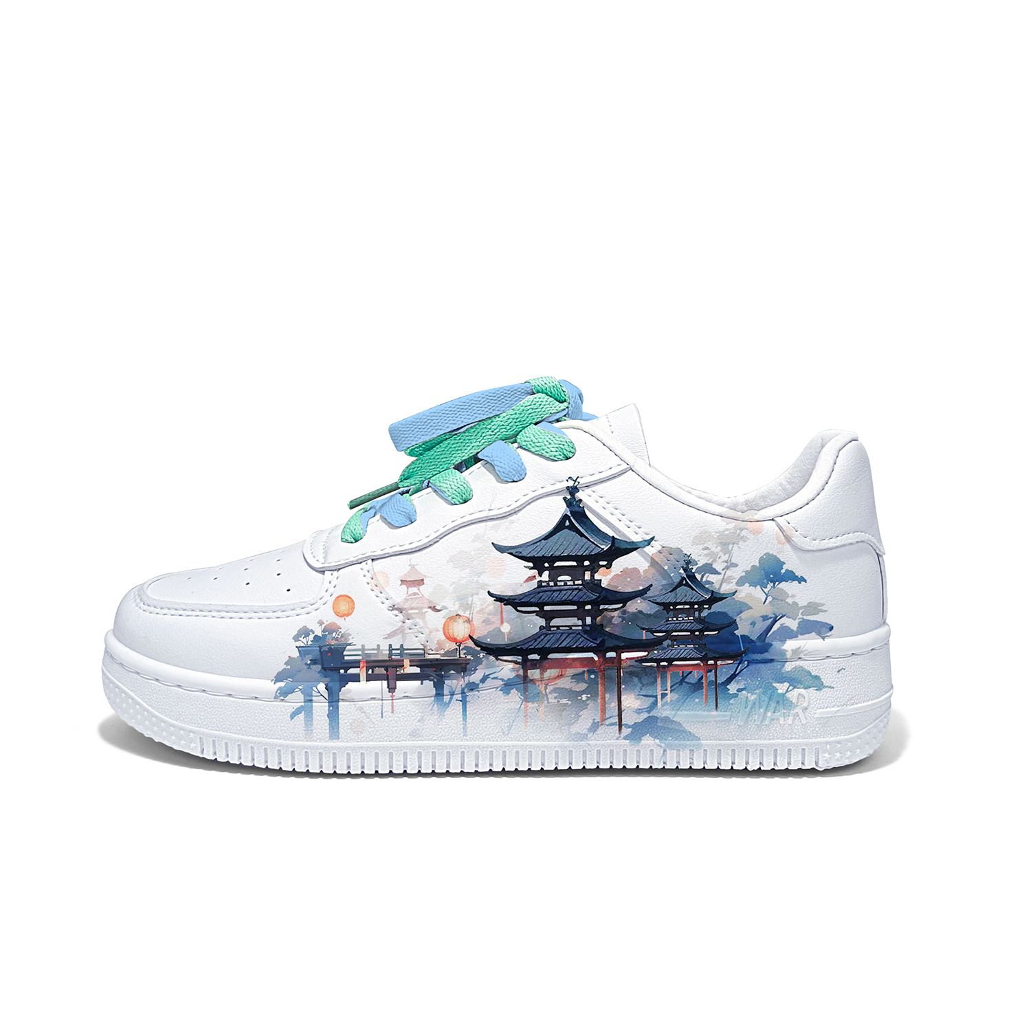 

Скользостойкие амортизирующие износостойкие дышащие низкие скейтборд кроссовки Unisex WARRIOR, z5197d( белый )