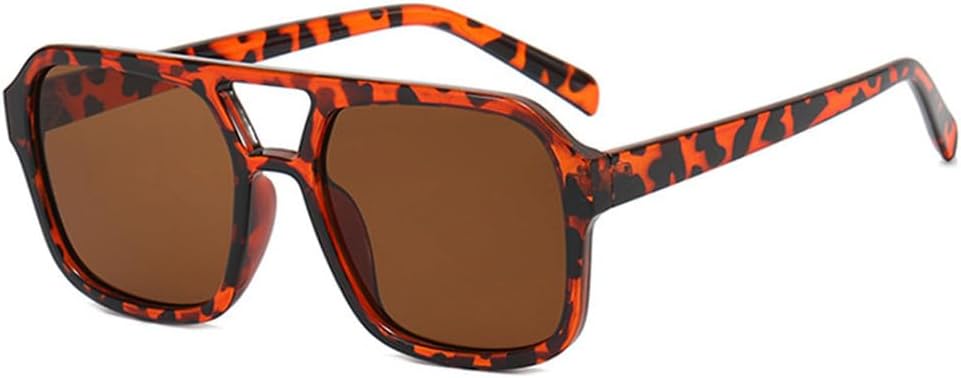 

Увеличенные солнцезащитные очки с двойной перемычкой для мужчин и женщин, с градиентными линзами UV400 и металлической оправой, идеально подходят для вождения, пляжа и отдыха UYPTK, 5