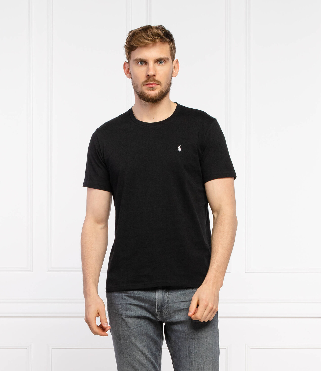 Футболка POLO RALPH LAUREN regular fit, черный — фото 3