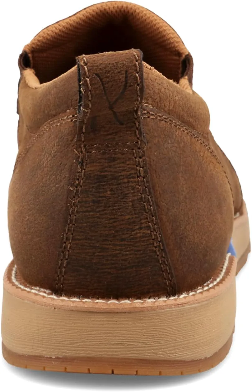 Слипоны Twisted X Men's с подошвой CellStretch Wedge, мокасин с носком-мок, коричневый — фото 3