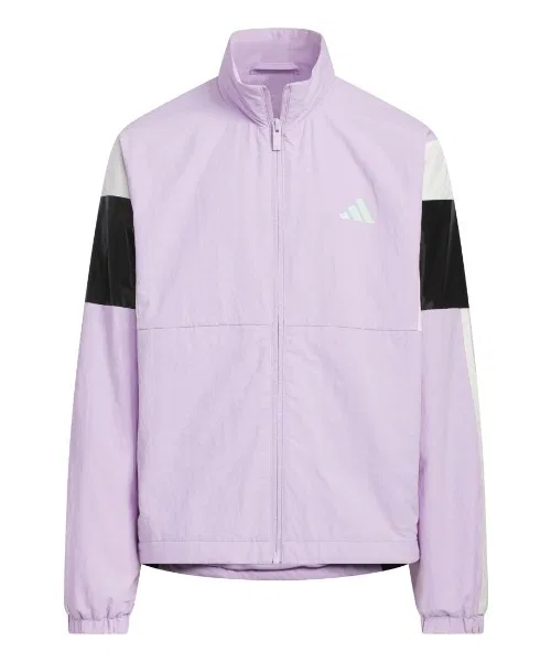 Куртка детская adidas свободная с полной застежкой-молнией, фиолетовая