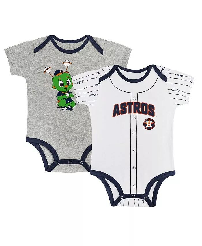 

Комплект из двух боди для игр с мячом Houston Astros для мальчиков и девочек в сером/белом цвете Outerstuff