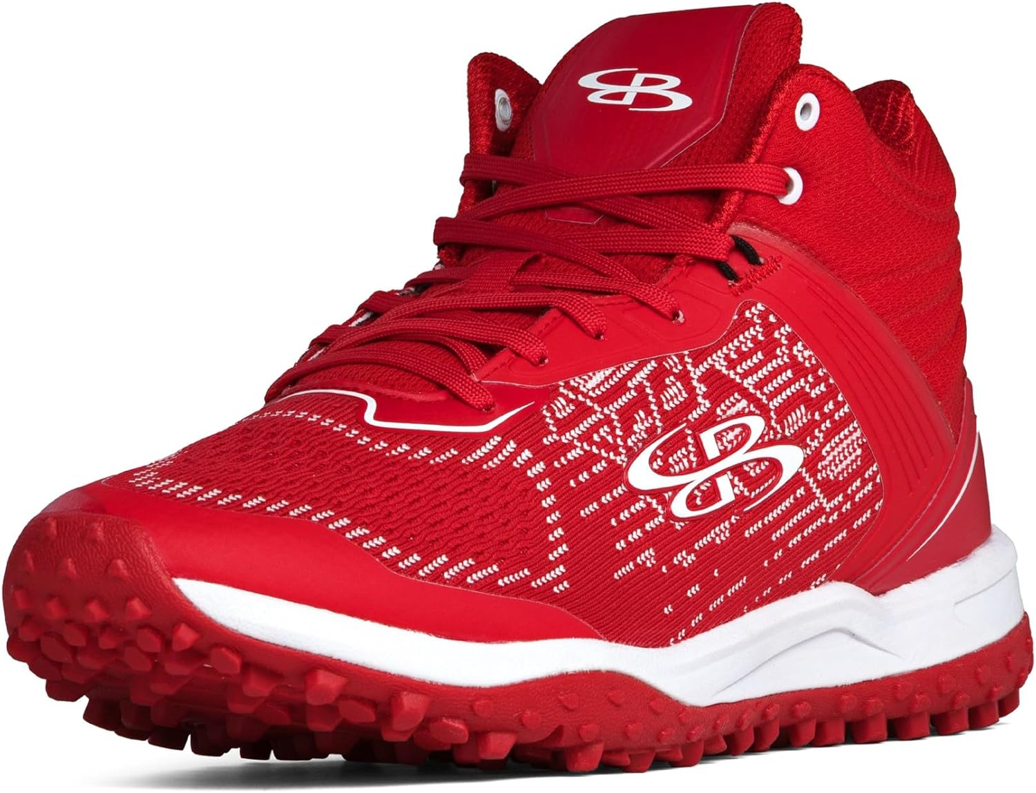 

Мужские футбольные кроссовки Boombah Viper Pureknit Turf Mid - Статус - Разнообразие цветов - Разные размеры, белый/красный