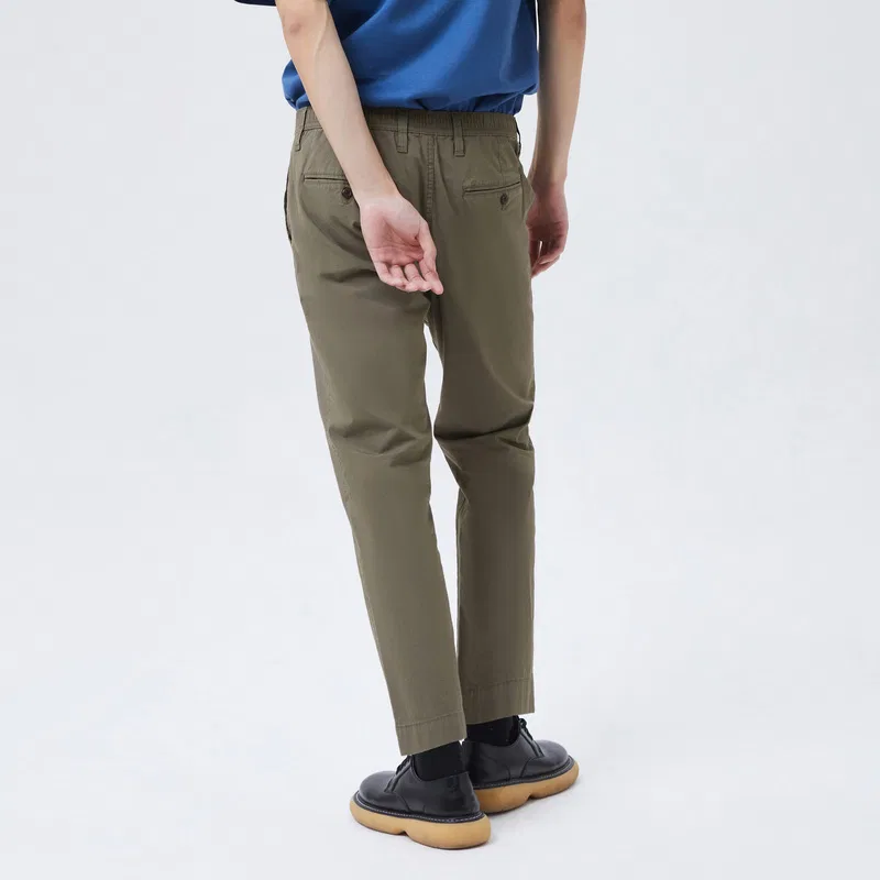 Брюки мужские повседневные Army Green, прямые средней посадки GAP — фото 4