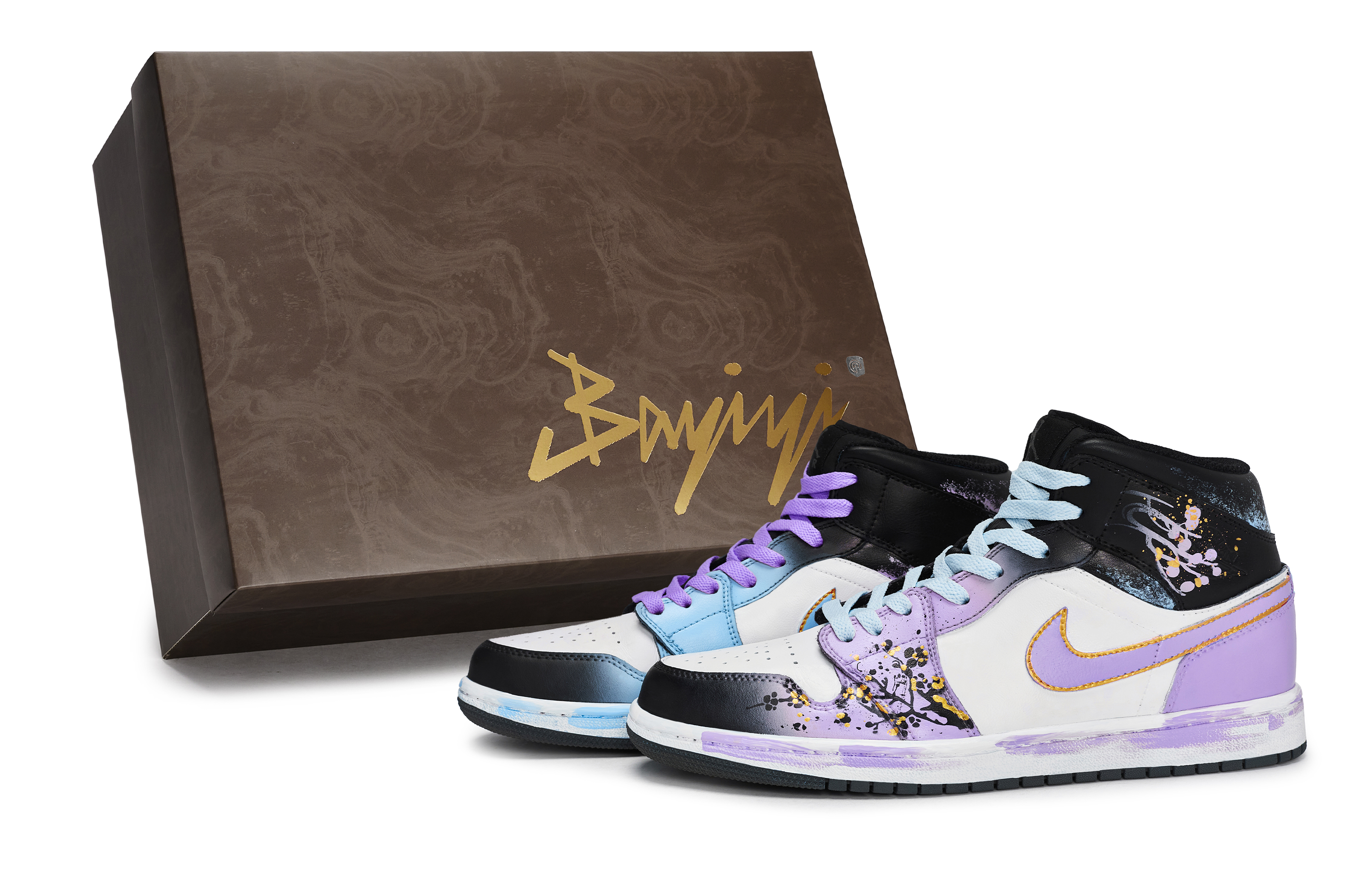 

Jordan Кроссовки Air 1 811 Manufacturing, цвет Cold Plum Purple Ink, специальная коробка