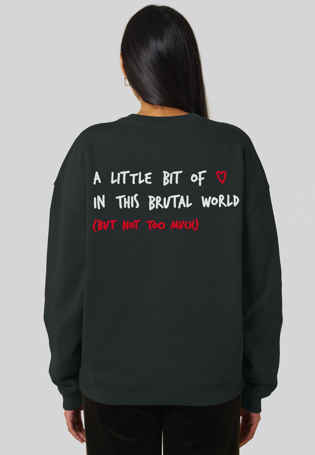 

Толстовка BRUTAL BACK EMBROIDERY UNISEX Mira Paris, черный