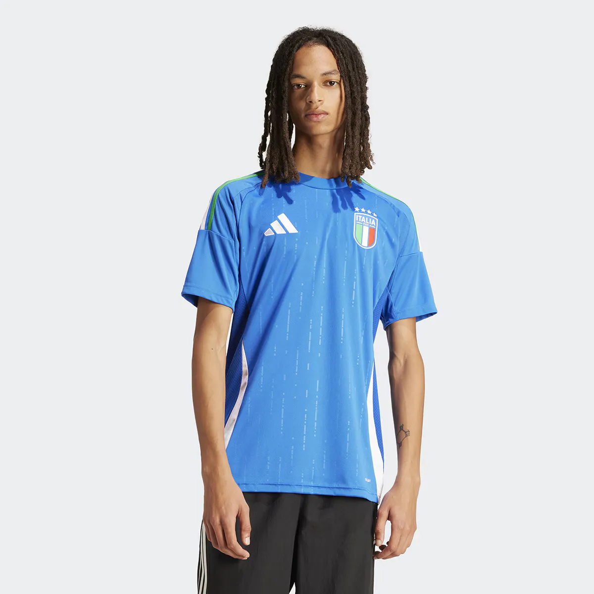 

Мужская футболка 1-й сборной Италии 2024 Adidas, синий