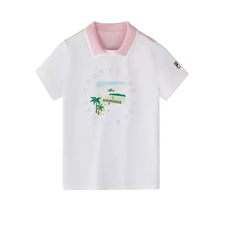 Детская футболка Top Jade для детей 3-7 лет FILA KIDS, белый — фото 2