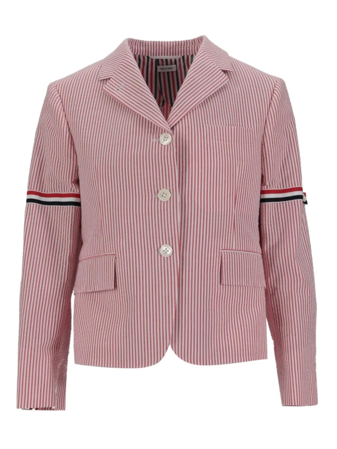 

Полосатый блейзер Thom Browne, красный