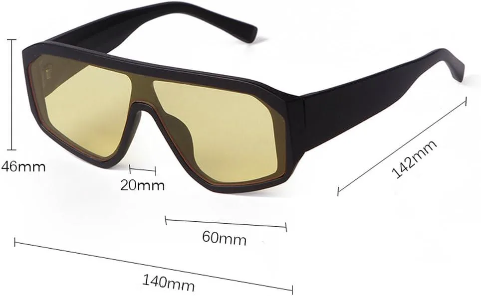 

Солнцезащитные очки UV400Trend с зеркальными линзами, большие мужские солнцезащитные очки с плоским верхом, прямоугольные женские солнцезащитные очки JWMSXYQR, C1