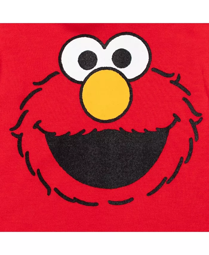 Детский флисовый худи с капюшоном для мальчиков Sesame Street, красный — фото 2