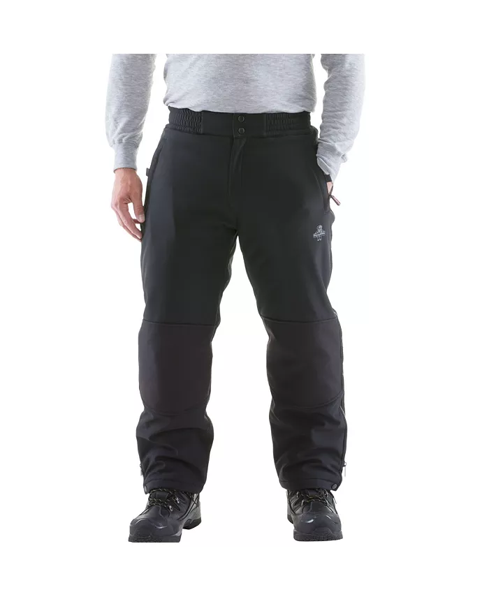 

Брюки Big & Tall Softshell - утепленные, водоотталкивающие, ветрозащитные для работы RefrigiWear, черный