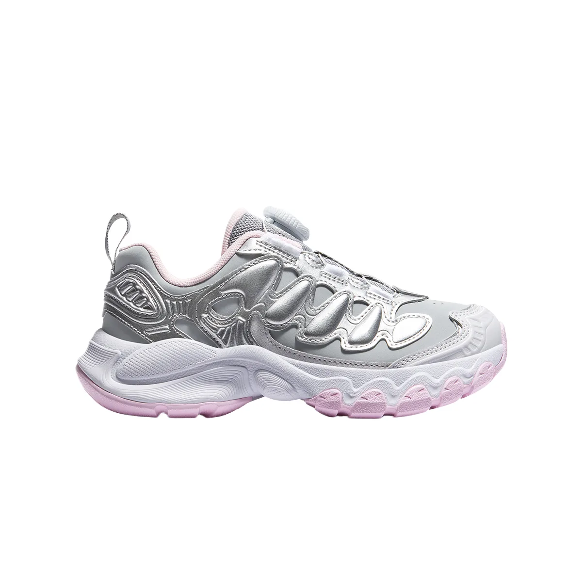 Кроссовки Heritage FHT для детей из искусственной кожи и текстиля FILA KIDS, Bold Gray/Space Silver — фото 3