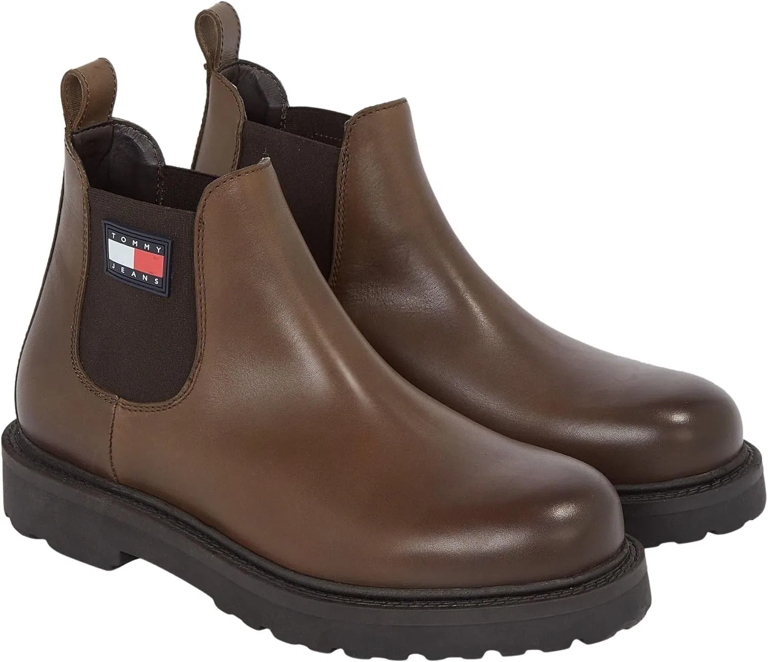 Мужские ботинки Tommy Hilfiger TJM Napa Leather Em0em01254 средней высоты, Brown