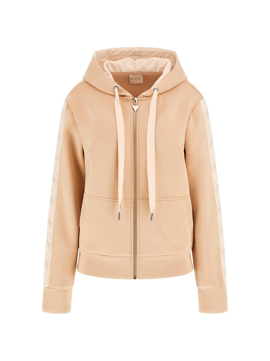

Толстовка с капюшоном на молнии GUESS, карамельный