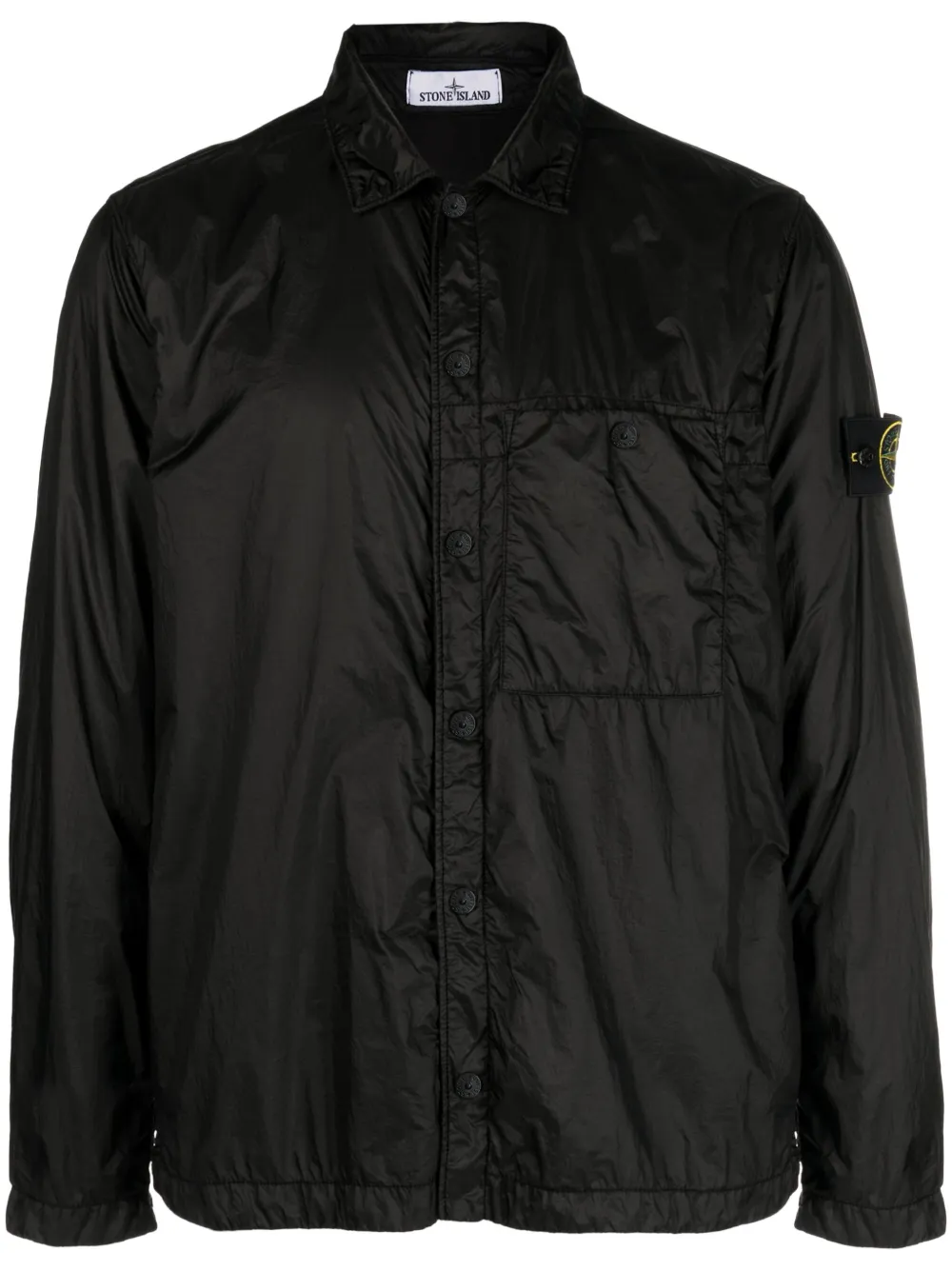 

Куртка-рубашка с мотивом компаса Stone Island, черный