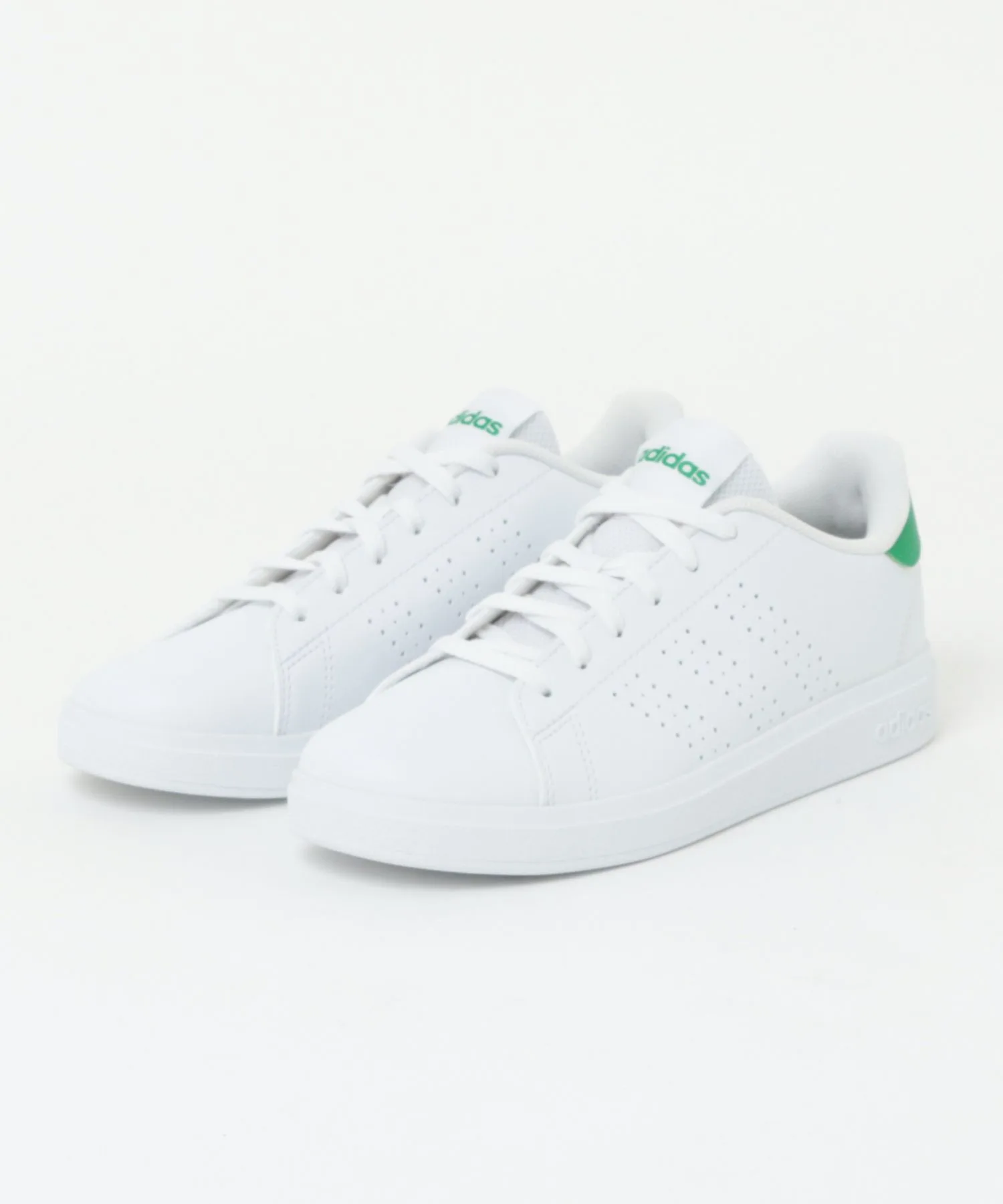 Кроссовки для детей ADVANCOURT BASE 2.0 adidas бело-зеленые