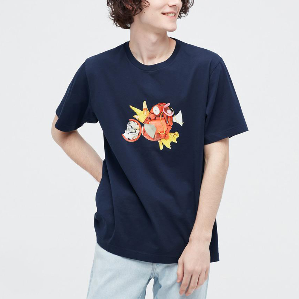 Футболка Uniqlo Pokémon Collaboration Collection унисекс темно-синяя — фото 4