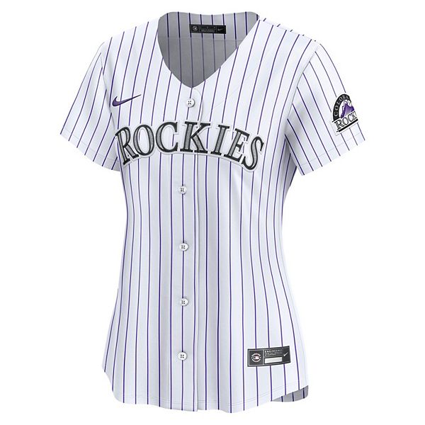 Женская белая футболка Colorado Rockies Home Limited Nike — фото 3