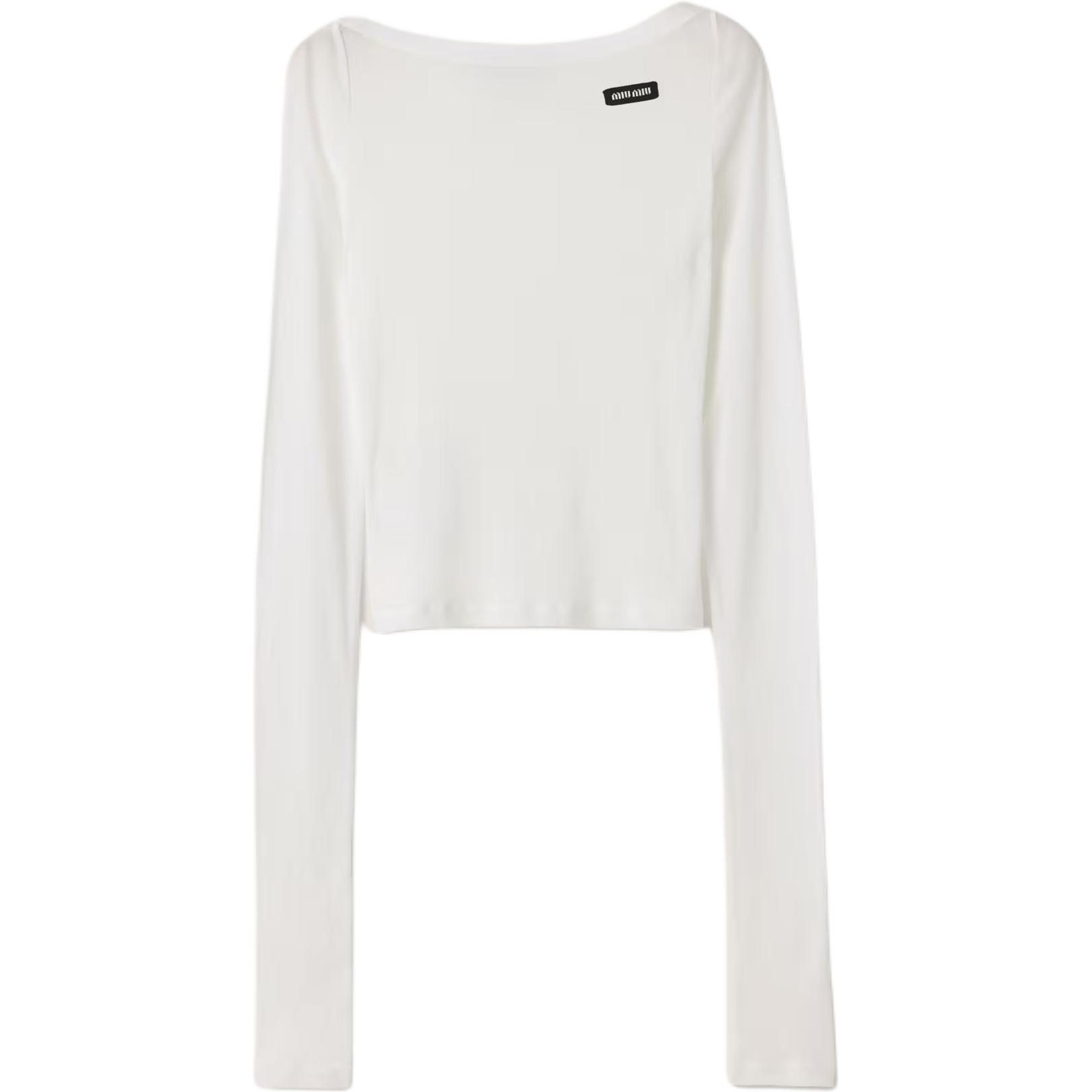 

Обычная футболка женская MIU MIU, белый