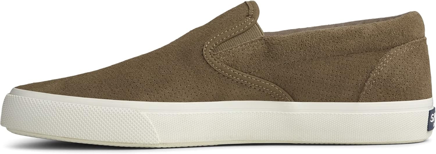 Мужские слипоны Sperry Striper Plushwave, Taupe — фото 4