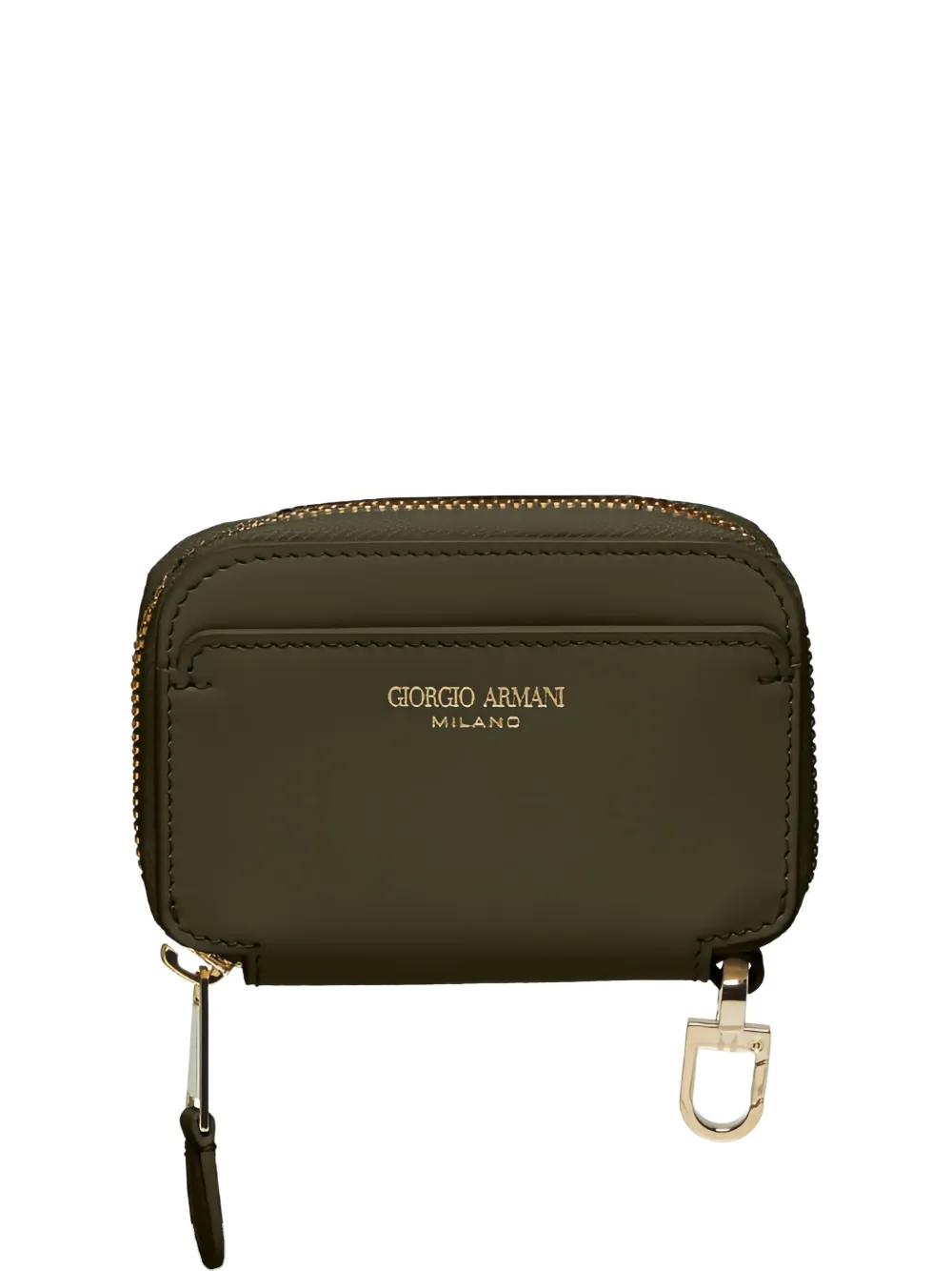

Кошелек из кожи на молнии GIORGIO ARMANI, зеленый