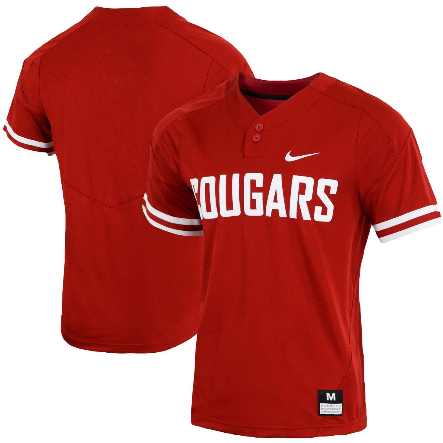 

Мужская бейсбольная майка с двумя пуговицами Crimson Washington State Cougars Replica Vapor Elite Nike