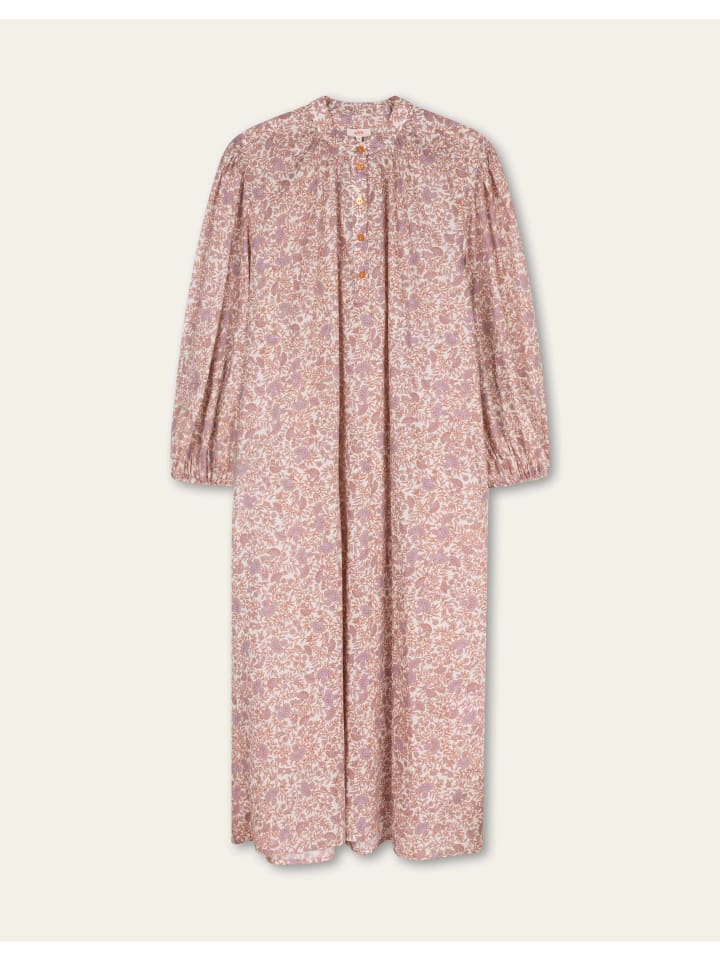 

Oilily Длинное платье с рисунком драконьего фрукта фиолетового цвета