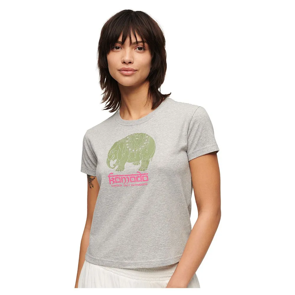 

Футболка Superdry Hathi Fitted, бежевый