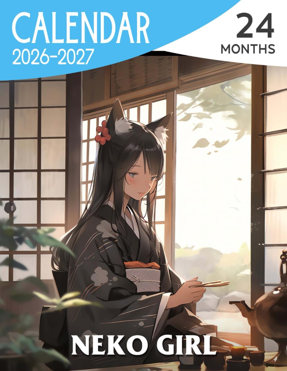 

Neko Girl Calendar 2026 - 2027: Adorable Anime Girl Characters Blending Fantasy and Everyday Life, Keep Track of Your Plans with Joy (Independently published)
