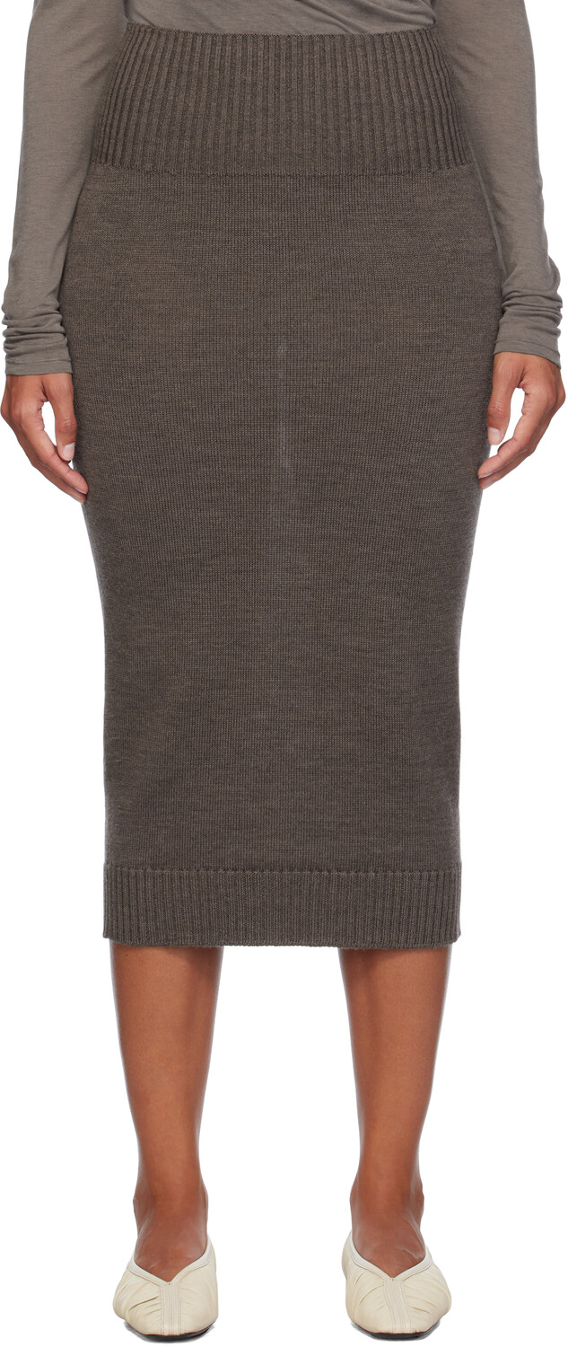 

Коричневая юбка-миди Melk Max Mara Leisure