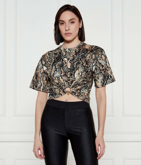 

Блуза Cropped fit Just Cavalli, коричневый